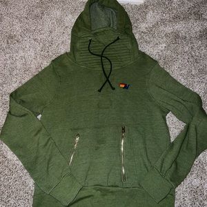 Aviator Nation Green Ninja Hoodie S (small stain on front)